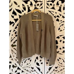 Everlane Texture Cotton Cardigan - XL Field Green